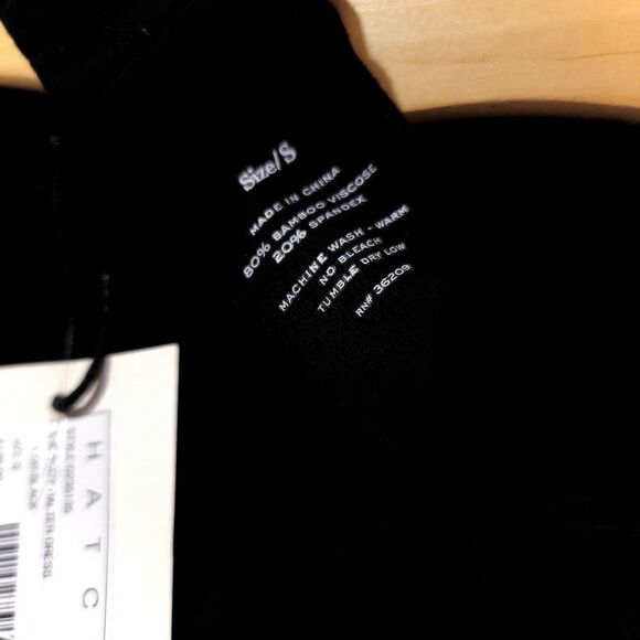 NWT Hatch Body Halter Dress Maternity Pregnancy Bodycon Clean Girl Small Black - Picture 11 of 12